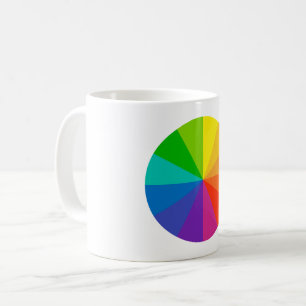 color wheel theory school science hue disc light r coffee mug
