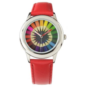 Color Wheel Watch by Emily_E_Lewis at Zazzle