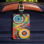 Color Wheels Vibrant Pop Art Personalized Luggage Tag<br><div class="desc">Vibrant circles of color in this pop art design ready to personalize with your name,  address or other contact information. Be sure to view the reverse side and insert your details by selecting the "Customize It" button.</div>