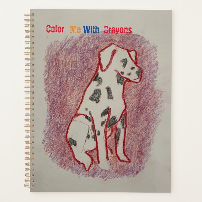 Color With Me Bassie Planner (Front)