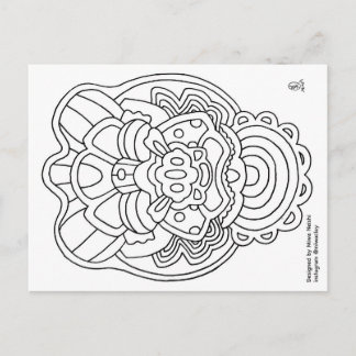 Color with Miwaclay Postcard