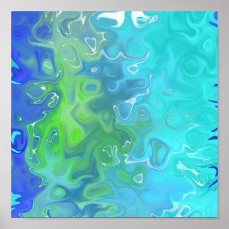 Color Yell abstract 88.8 Poster