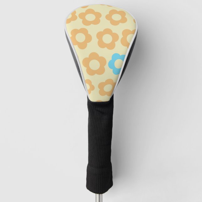 Color yellow cute golf head cover (Front)