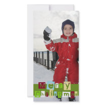 Color your Christmas photo card
