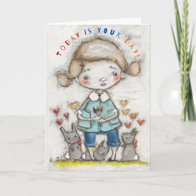 Color Your Day - Greeting Card (Front)