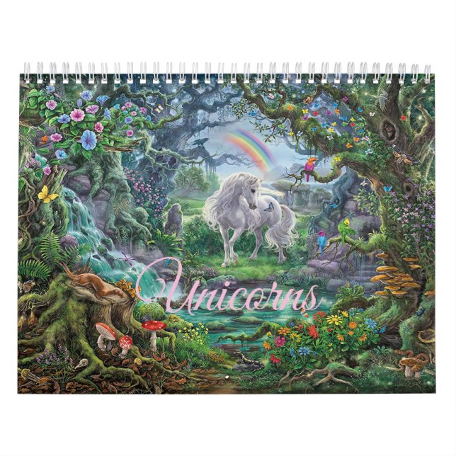 Color your kids Unicorn Calendar (Cover)