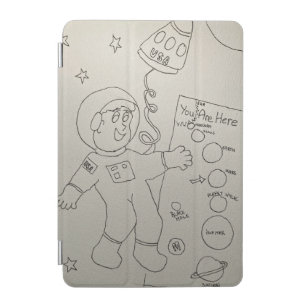 Color Your Own Astronaut iPad Mini Cover