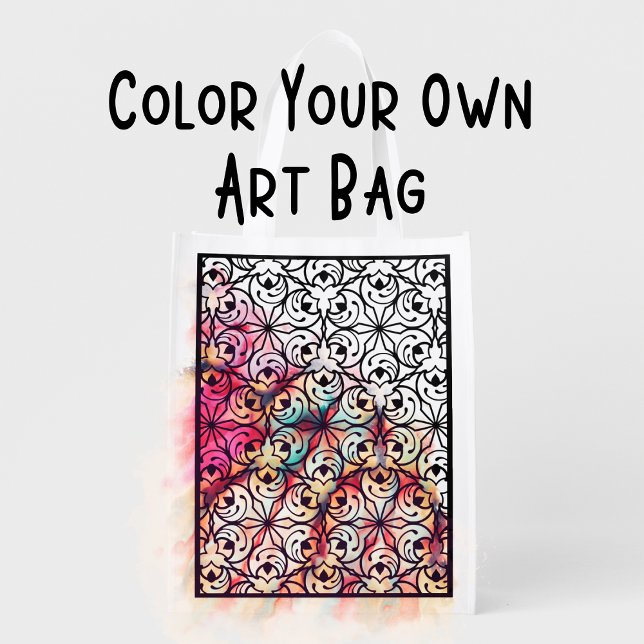 Color Your Own Bag - Adult Coloring Art Bag (Creator Uploaded)