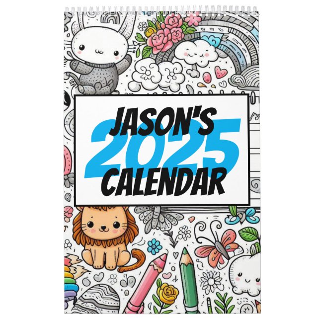 Color your own blank Calendar (Cover)