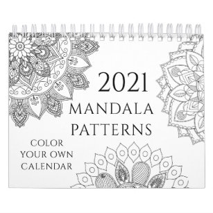 Adult Coloring Page Calendars Zazzle