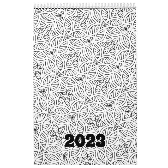 Color Your Own Calendar DIY Coloring Pages Zazzle