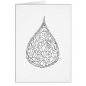 Color Your Own Card - Crystal Droplet (Front)