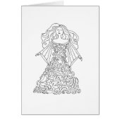 Color Your Own Card - Dream Dress (Front)