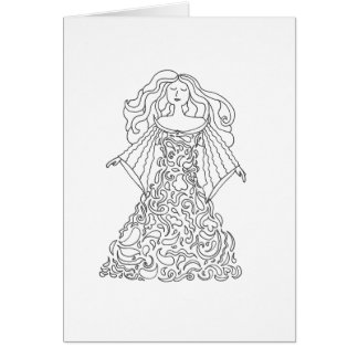 Color Your Own Card - Dream Dress