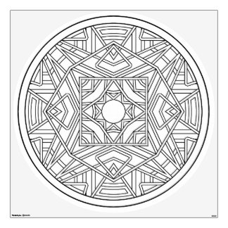 Color Your Own Coloring Book Design Abstract Wall Decal