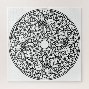 Color Your Own Coloring Book Design Cherries Jigsaw Puzzle