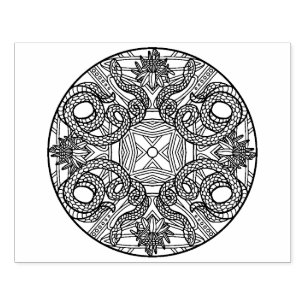 Color Your Own Coloring Book Design Snake Rubber Stamp