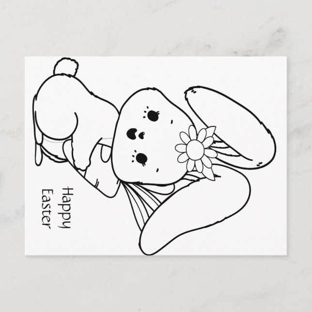 color your own Easter card (Front)