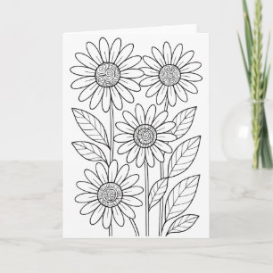 Color Your Own Greeting Card – Blank Inside