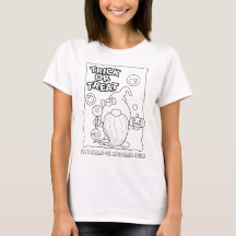 Color Your Own Halloween Gnome with Candy t-shirt
