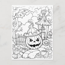 Color Your Own Jack-o-Lantern