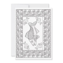 Color Your Own Kenyan Postcard – Kanga Proverb
