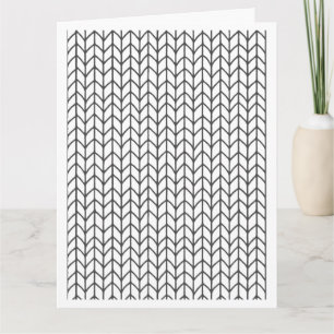 COLOR YOUR OWN Knitting Big Card / Vertical