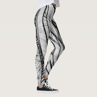 Color-Your-Own Line Art: unique, fun, activity Leggings