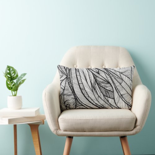 Color_Your_Own Lumbar Support Throw Pillow