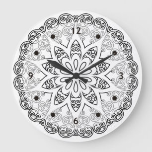 Color Your Own MANDALA - DIY Coloring Book 1 Large Clock