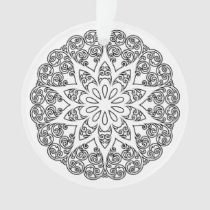 Color Your Own MANDALA - DIY Coloring Book 1 Ornament