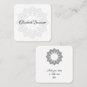 Color Your Own MANDALA - DIY Coloring Book 3 Square Business Card