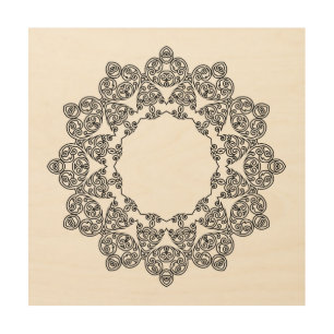 Color Your Own MANDALA - DIY Coloring Book 3 Wood Wall Art