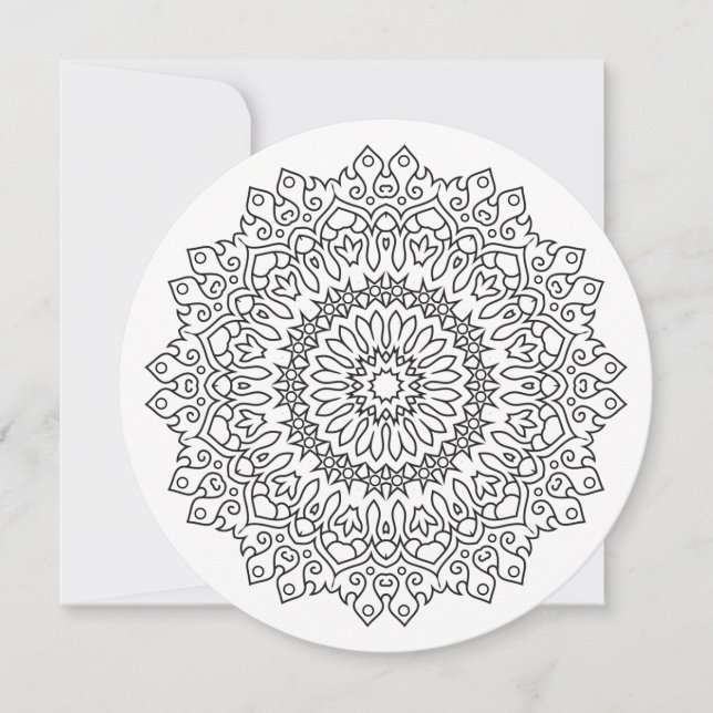 Color Your Own MANDALA - DIY Coloring Book 4 (Front)