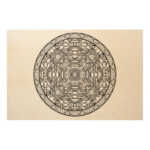 Color Your Own Mandala Drawing Mandalas Painting Wood Wall Decor