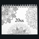 Color Your Own Mandala Patterns Calendar<br><div class="desc">Color Your Own Mandala Patterns Calendar allows you to color your own calendar with a variety of mandala patterns Designed by ©Evco Studio www.zazzle.com/store/evcostudio</div>