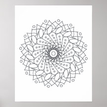 Color Your Own Mandala Wall Art