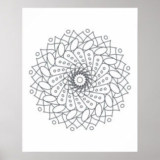 Color Your Own Mandala Wall Art