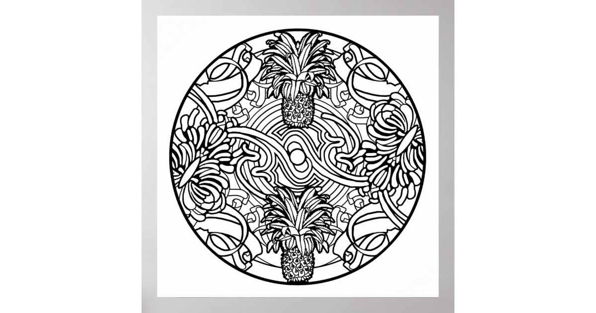 Download 9655+ Pineapple Mandala Popular SVG