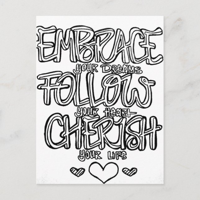 Color your own postcard (Front)