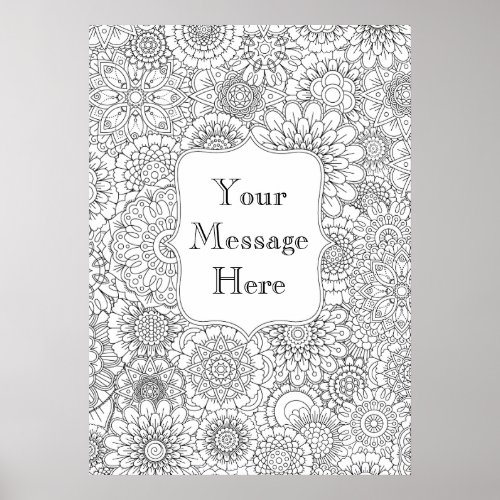 Color Your Own Poster Large 20x28