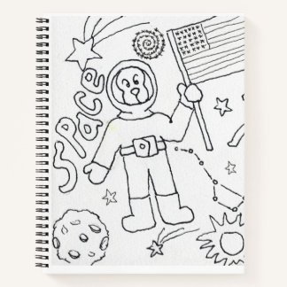 Color Your Own Space Notebook