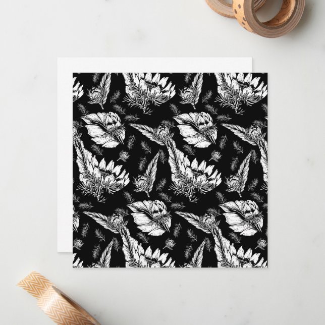 Color Your Own Sunflowers Note Card (Front/Back In Situ)