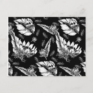 Color Your Own Sunflowers Postcard