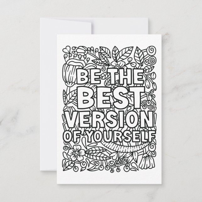 Color Your Own Thank You Card (Front)