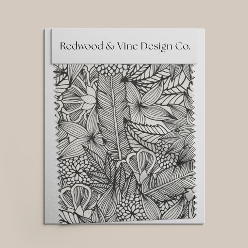 Color Your Own | Tropical Escape Pattern Fabric