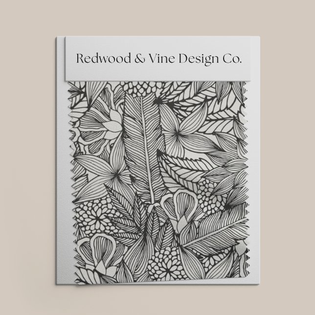 Color Your Own | Tropical Escape Pattern Fabric (Creator Uploaded)