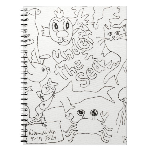 Color Your Own -"Under the Sea" Photo Notebook (Front)