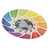 Color Your Own World Dinner Plate (Right Side)