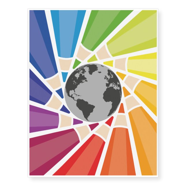 Color Your Own World Temporary Tattoos (Front)